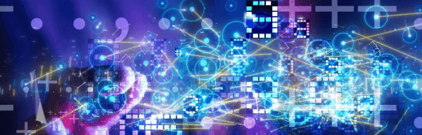 Digital world graphic