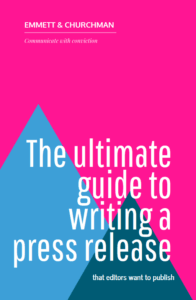 the ultimate guideto writing a press release front cover