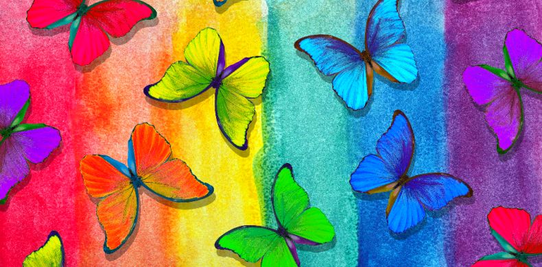 What is earned media - butterflies from colouring