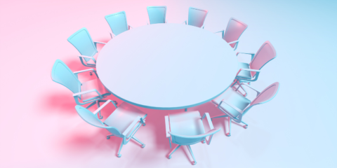 How to run an outstanding online media roundtable - table and chairs