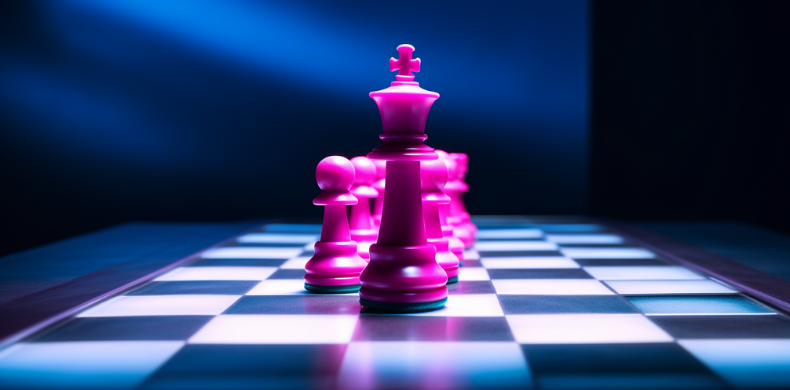 chessboard piece signifying strategy